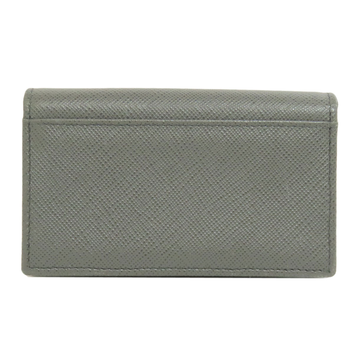 PRADA Card Case Safiano gray Fiocco Women