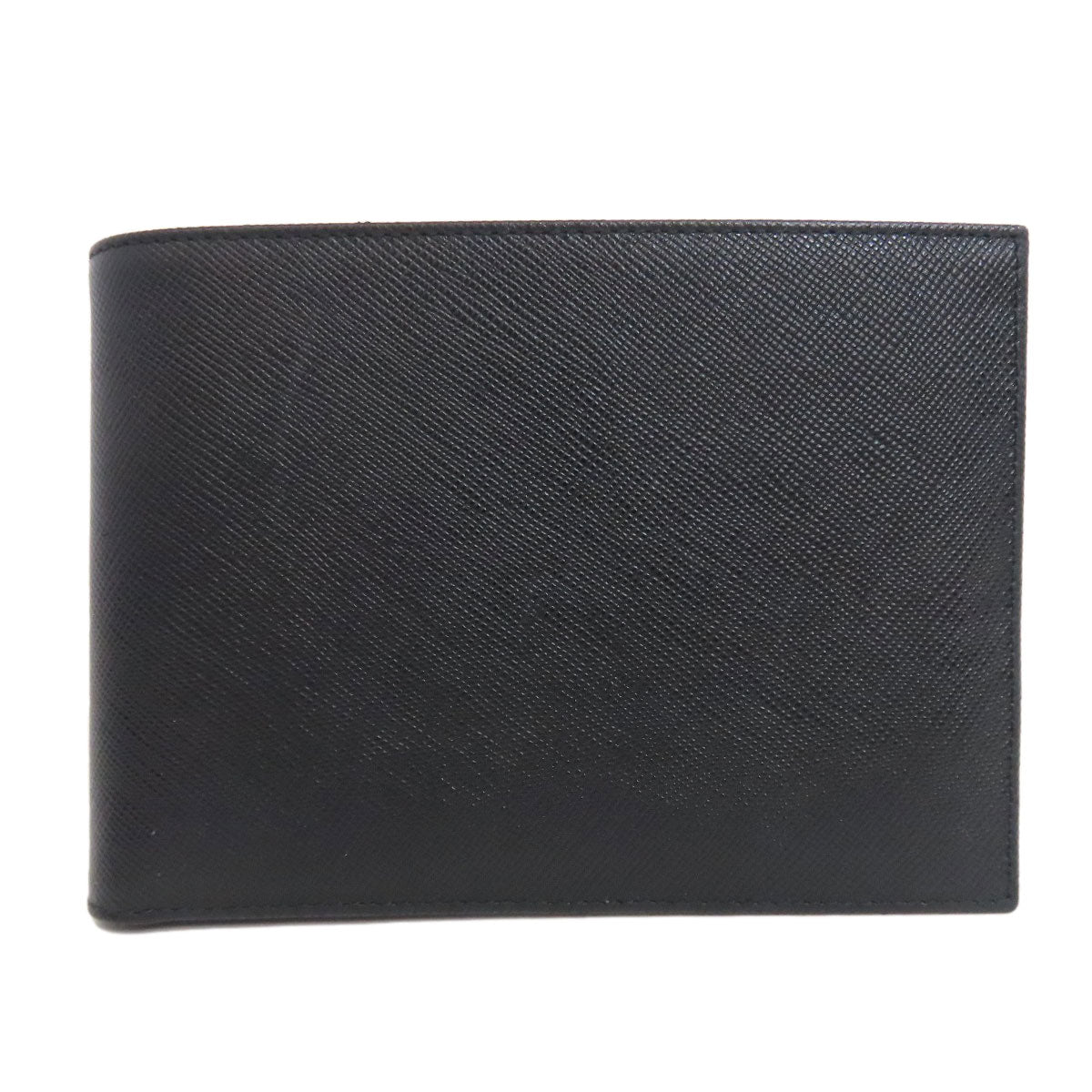 PRADA Bifold Wallet Safiano black logo Women