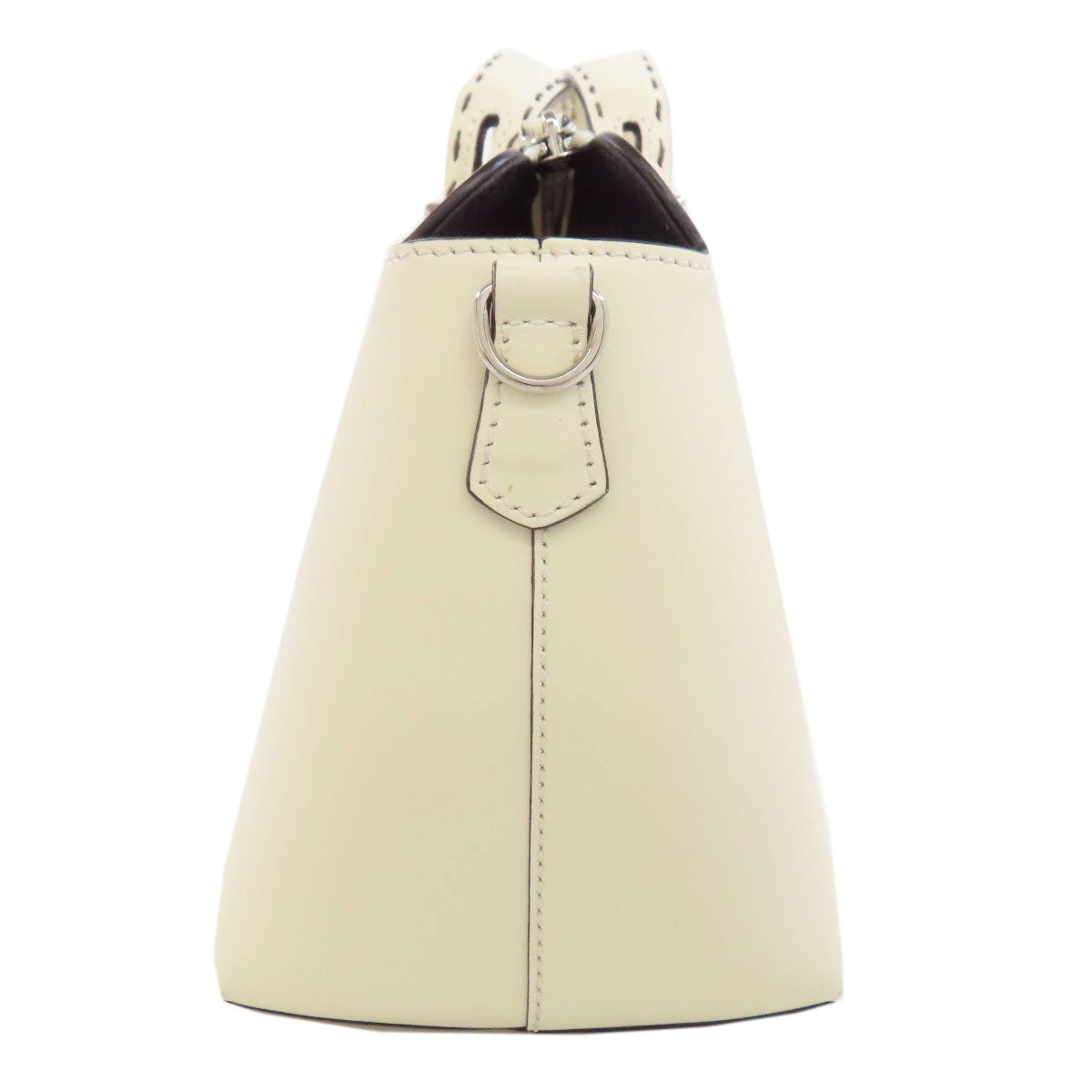 FENDI Handbag Calfskin white By the way 2WAY