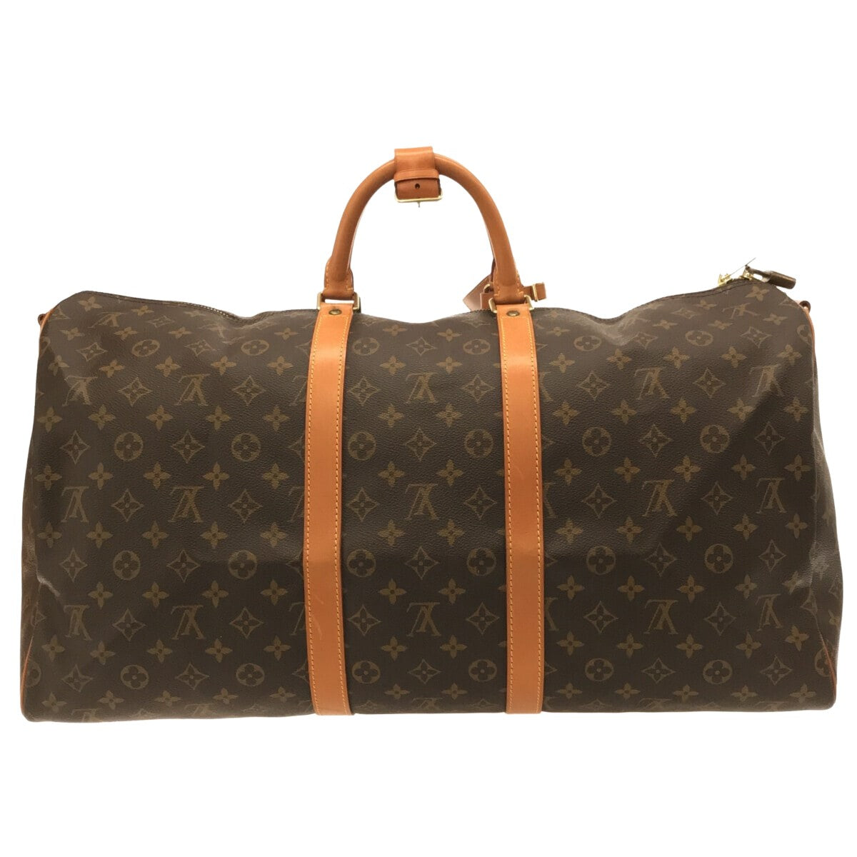Louis Vuitton Brown Canvas Keepall Bandouli?®re 55 travel bag