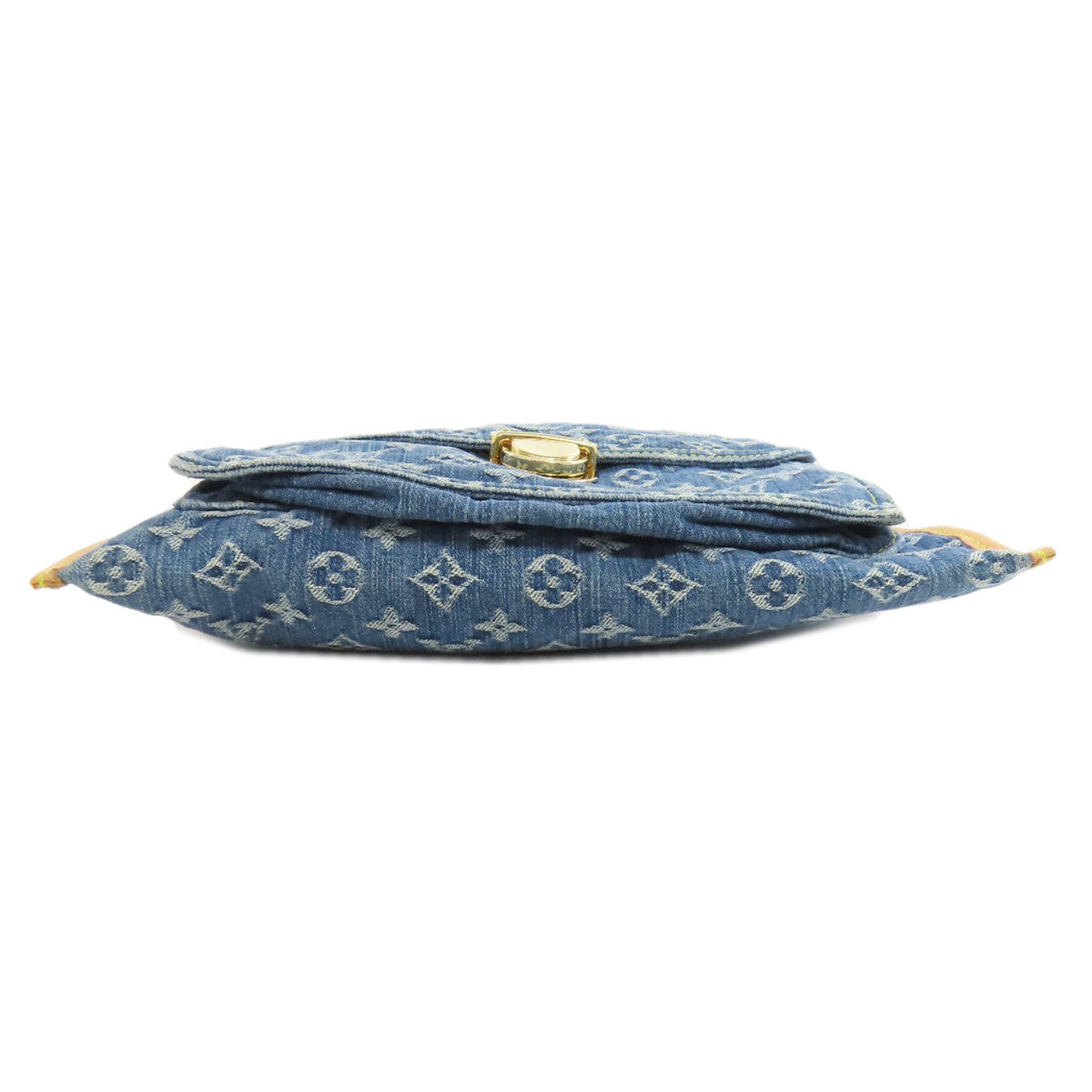 LOUIS VUITTON Tote Bag Monogram denim blue Flat shopper