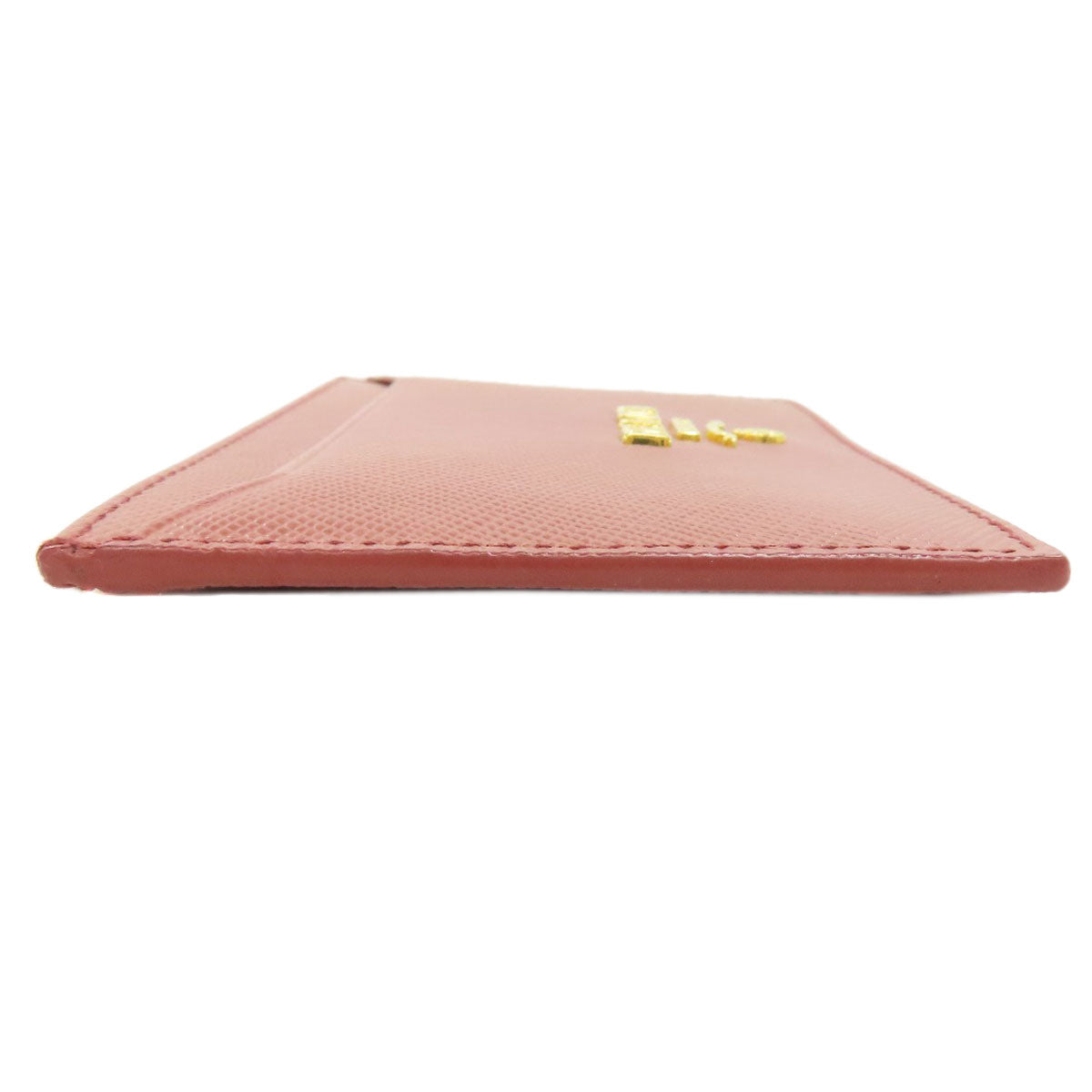 PRADA Card Case Safiano pink logo Women