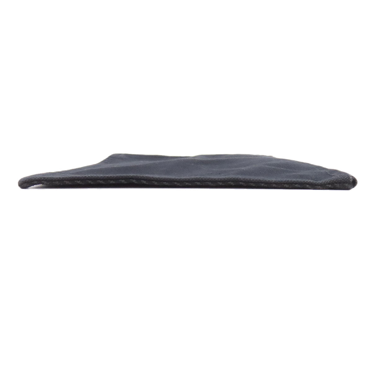 HERMES Accessory pouch cotton black logo Women