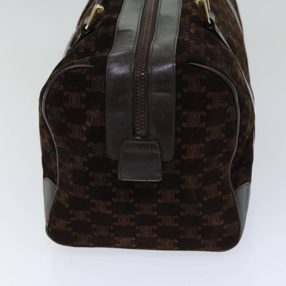 Luxury CELINE Macadam Canvas Hand Bag Brown 75324