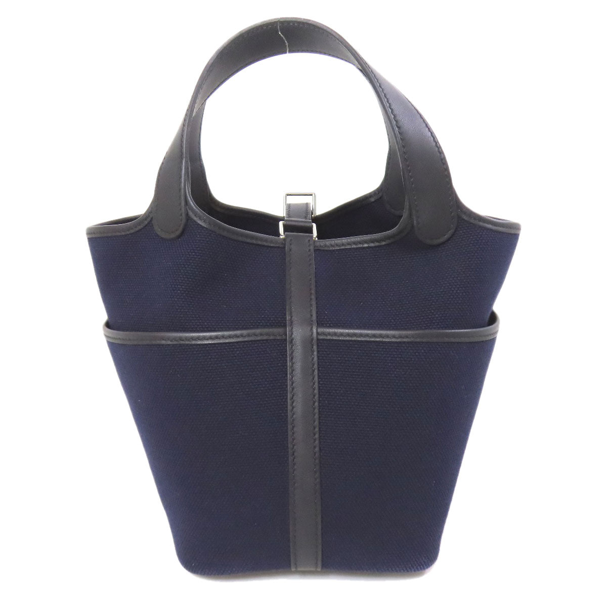 HERMES Handbag Towar Navy Picotan Rock Cargo PM Women