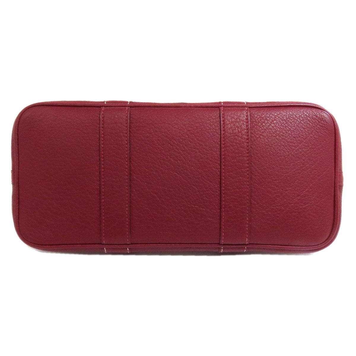 HERMES Tote Bag canvas Red Garden Party TPM SilverMetal
