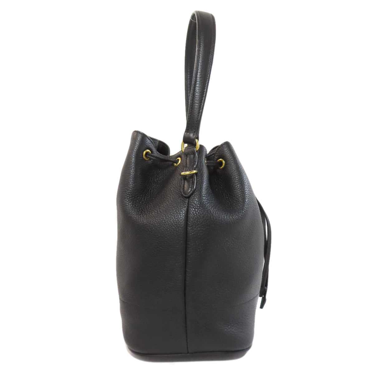 PRADA Shoulder Bag leather black Vitterodino