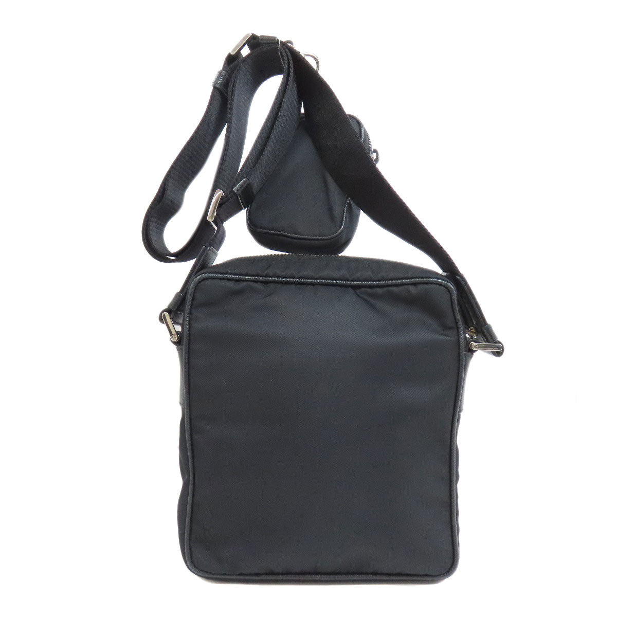 PRADA Shoulder Bag Nylon black logoMetal Women