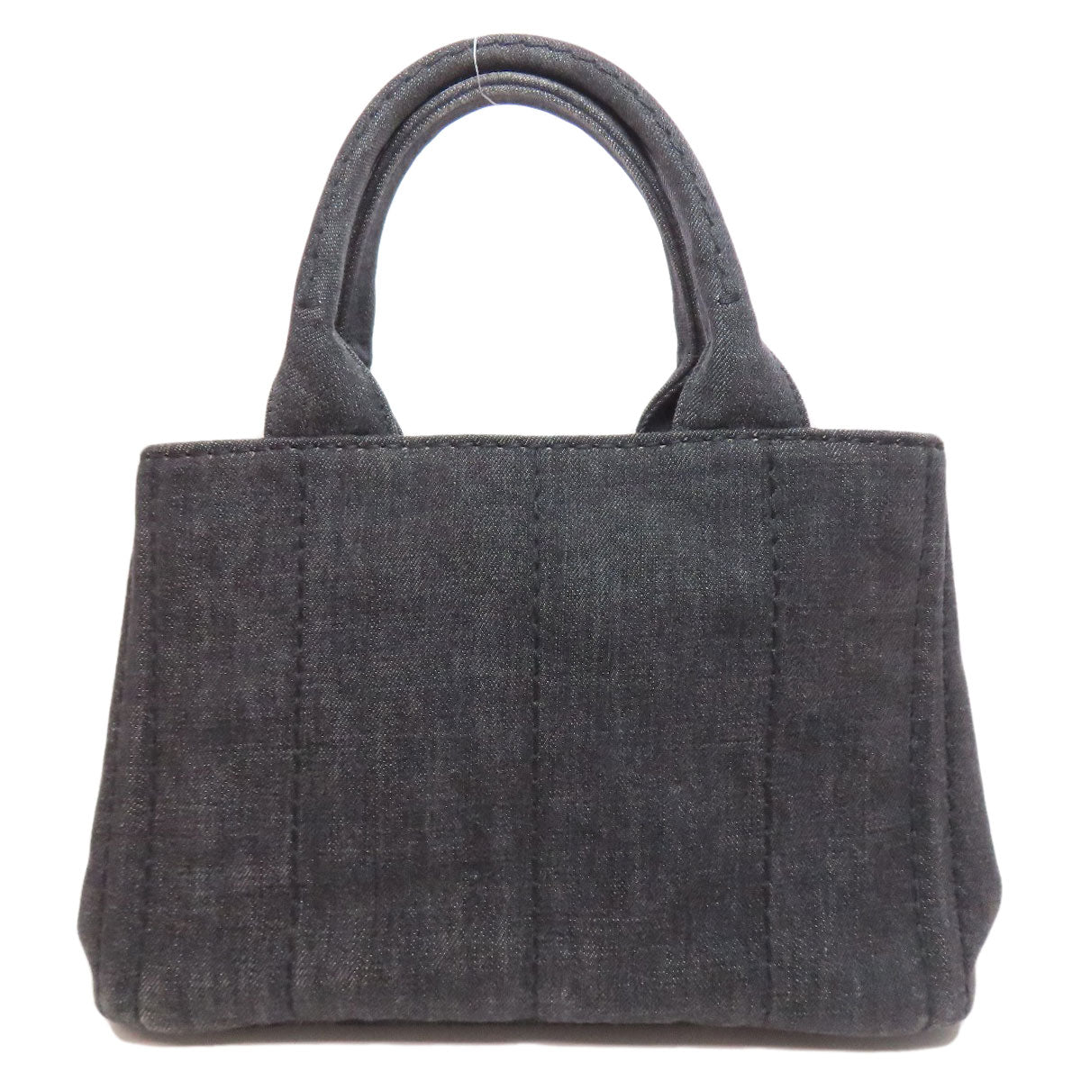 PRADA Handbag denim black Canapa