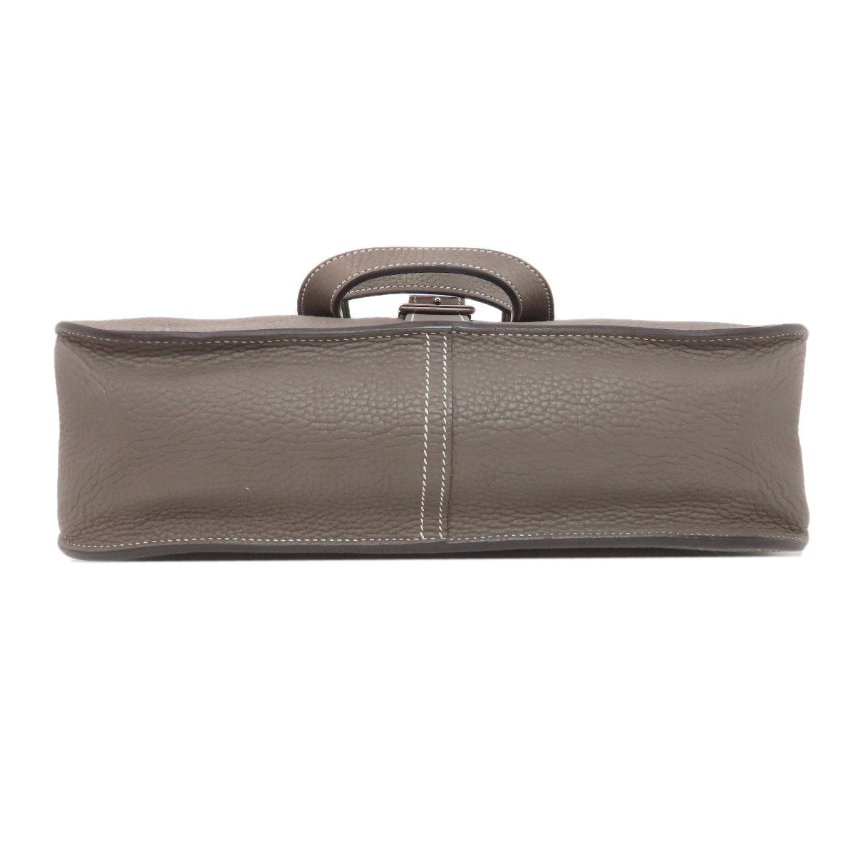 HERMES Handbag Taurillon Clemence Brown Arzan 31 SilverMetal Women