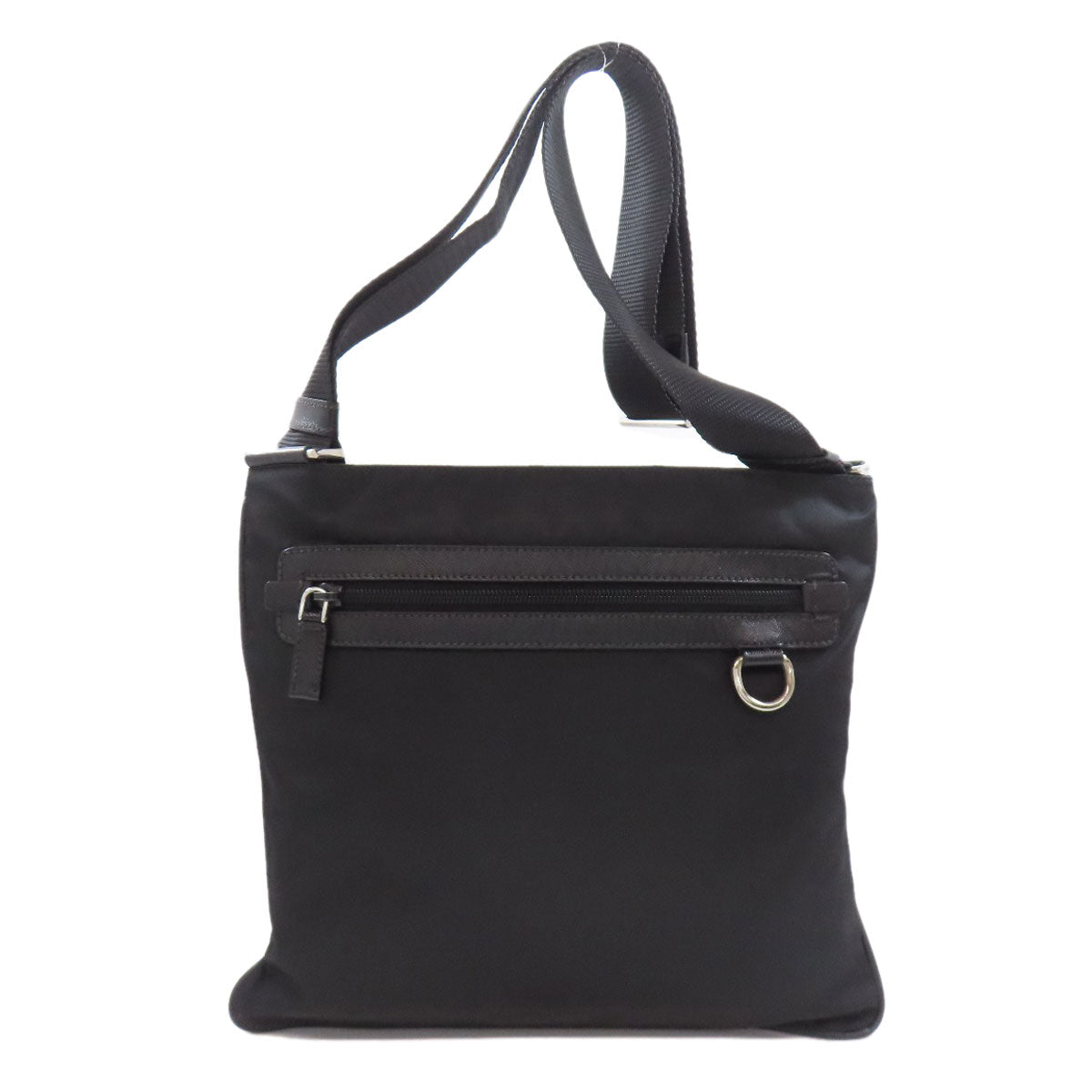 PRADA Shoulder Bag Nylon black logoMetal Women