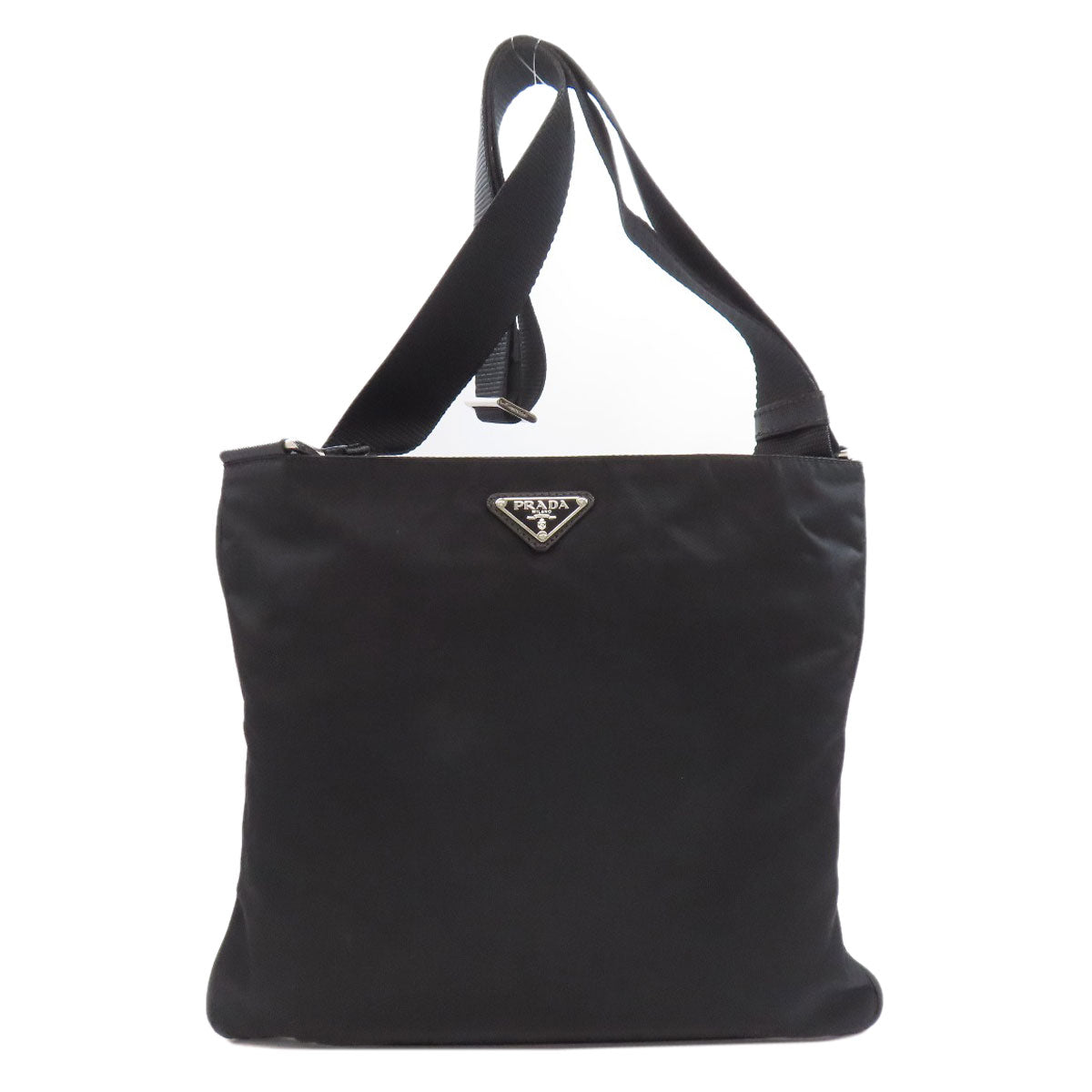 PRADA Shoulder Bag Nylon black logoMetal Women