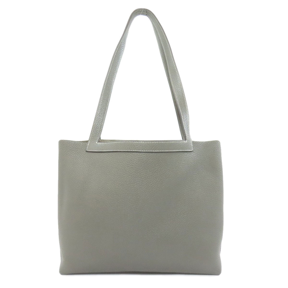 HERMES Tote Bag Taurillon Clemence gray Cabasselier 31 Women