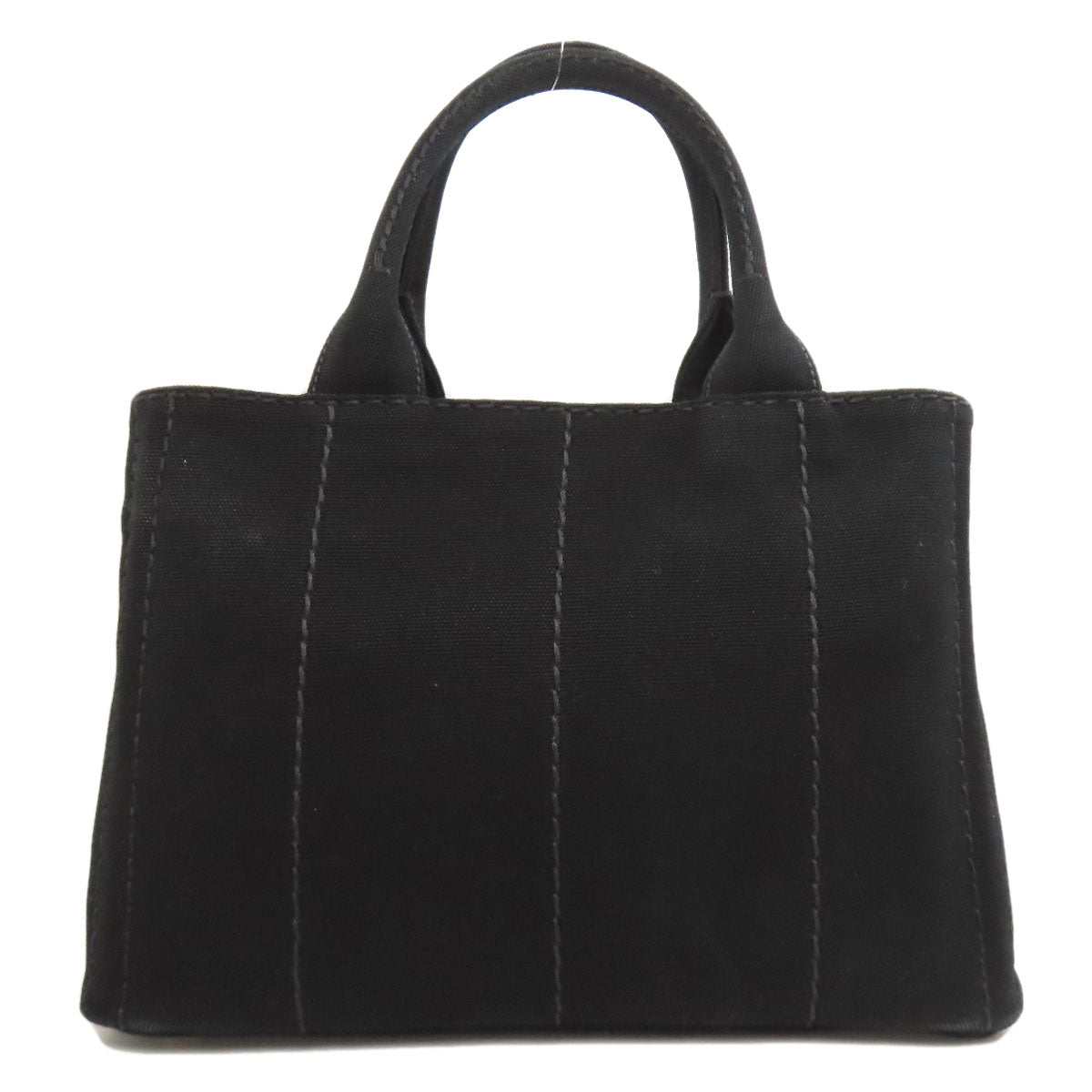 PRADA Handbag canvas black Canapa Mini