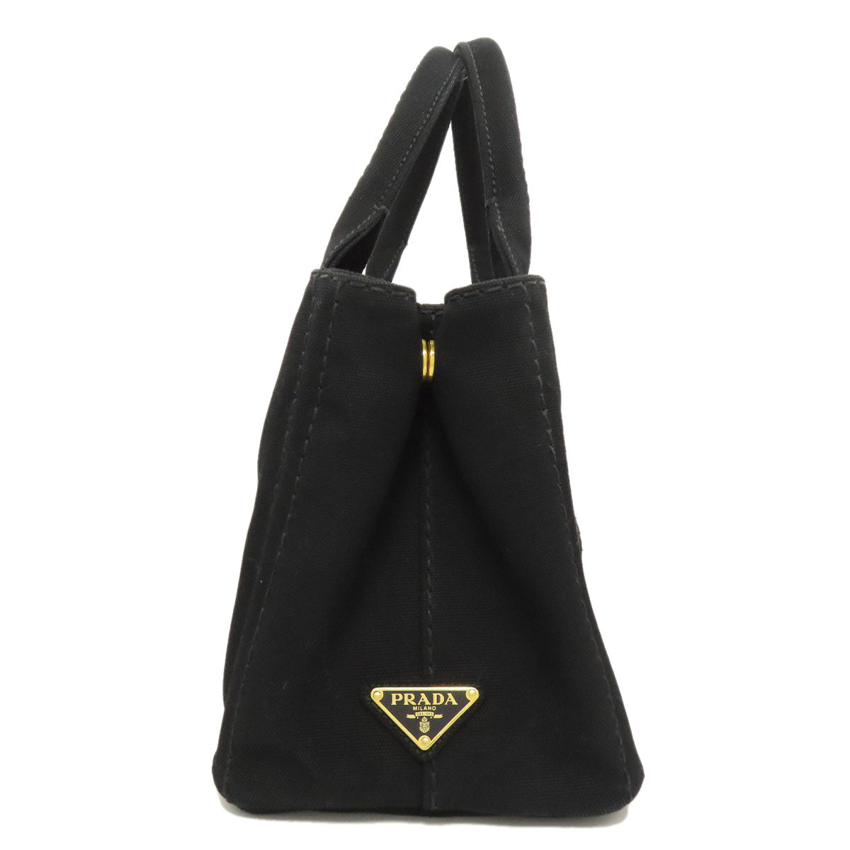 PRADA Handbag canvas black Canapa Mini