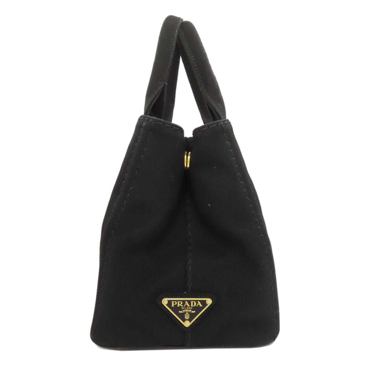 PRADA Handbag canvas black Canapa Mini