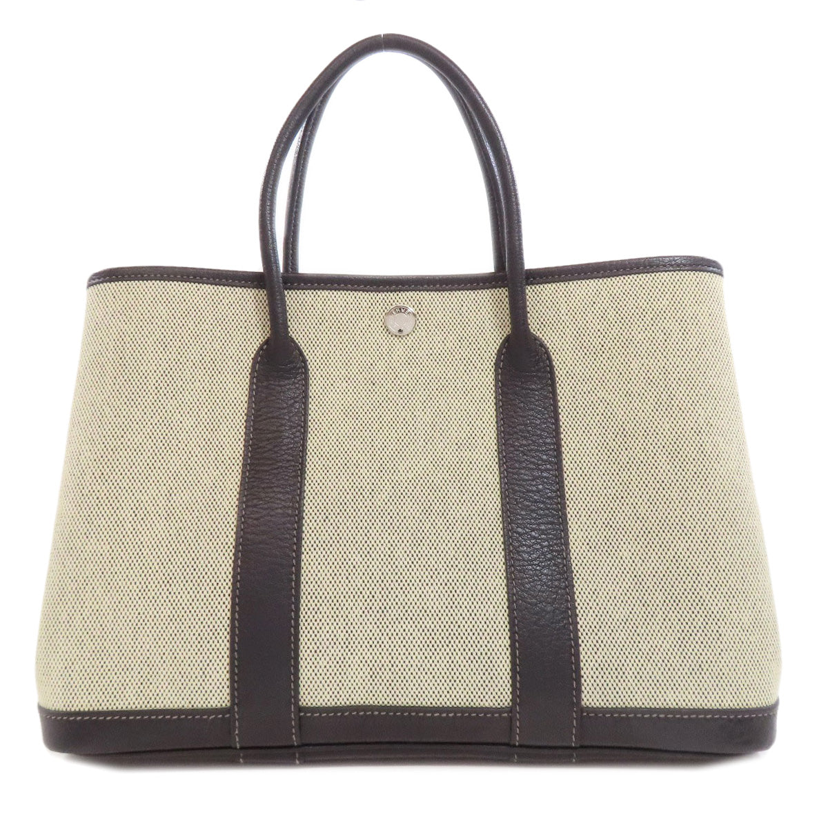 HERMES Handbag Tower ash gray Garden party TPM