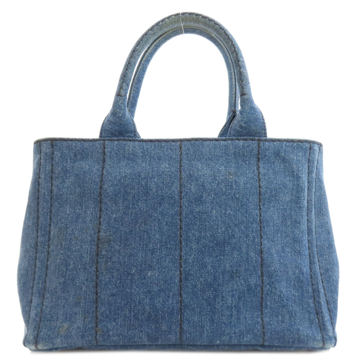 PRADA Handbag denim blue Canapa mini 2 WAY