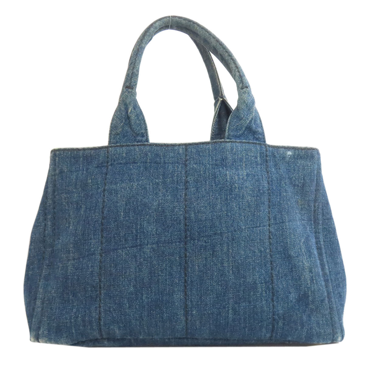 PRADA Tote Bag denim blue Canapa