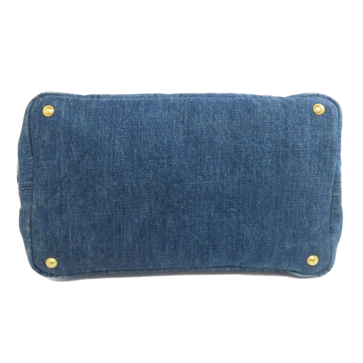 PRADA Tote Bag denim blue Canapa
