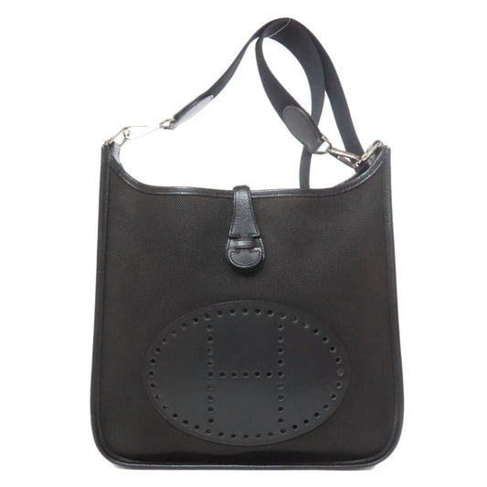 HERMES Shoulder Bag Towar black Evelyn 1 PM SilverMetal