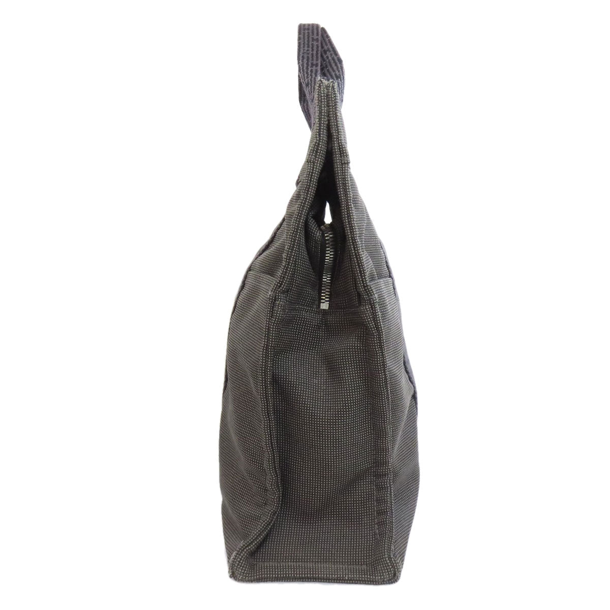 HERMES Tote Bag canvas gray Her LineMM