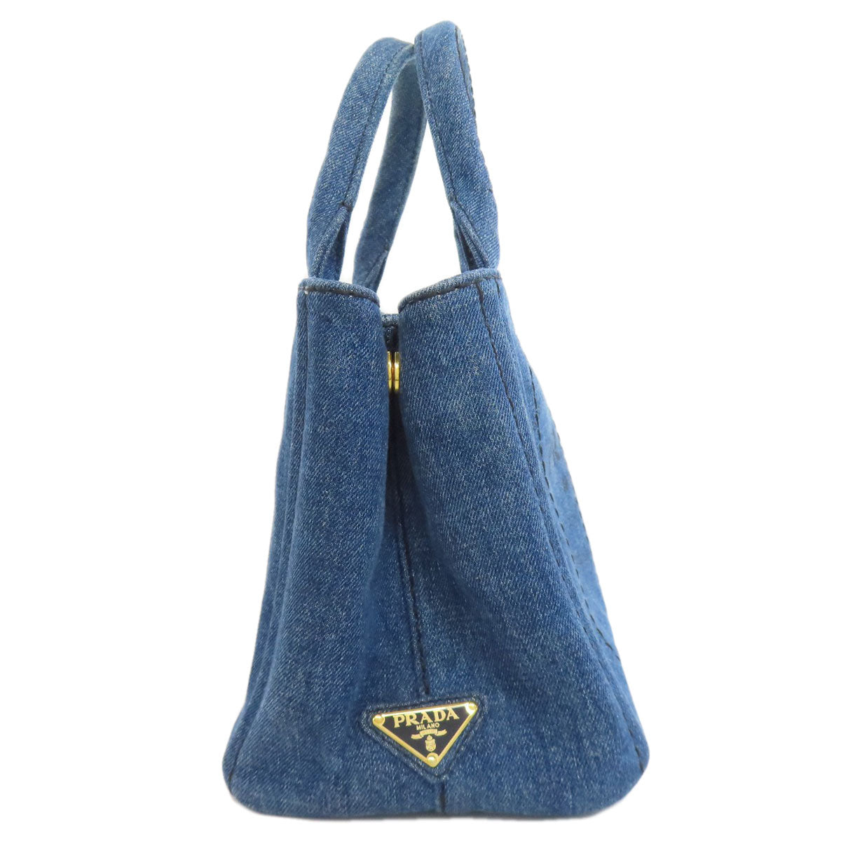 PRADA Tote Bag denim blue Canapa mini 2 WAY
