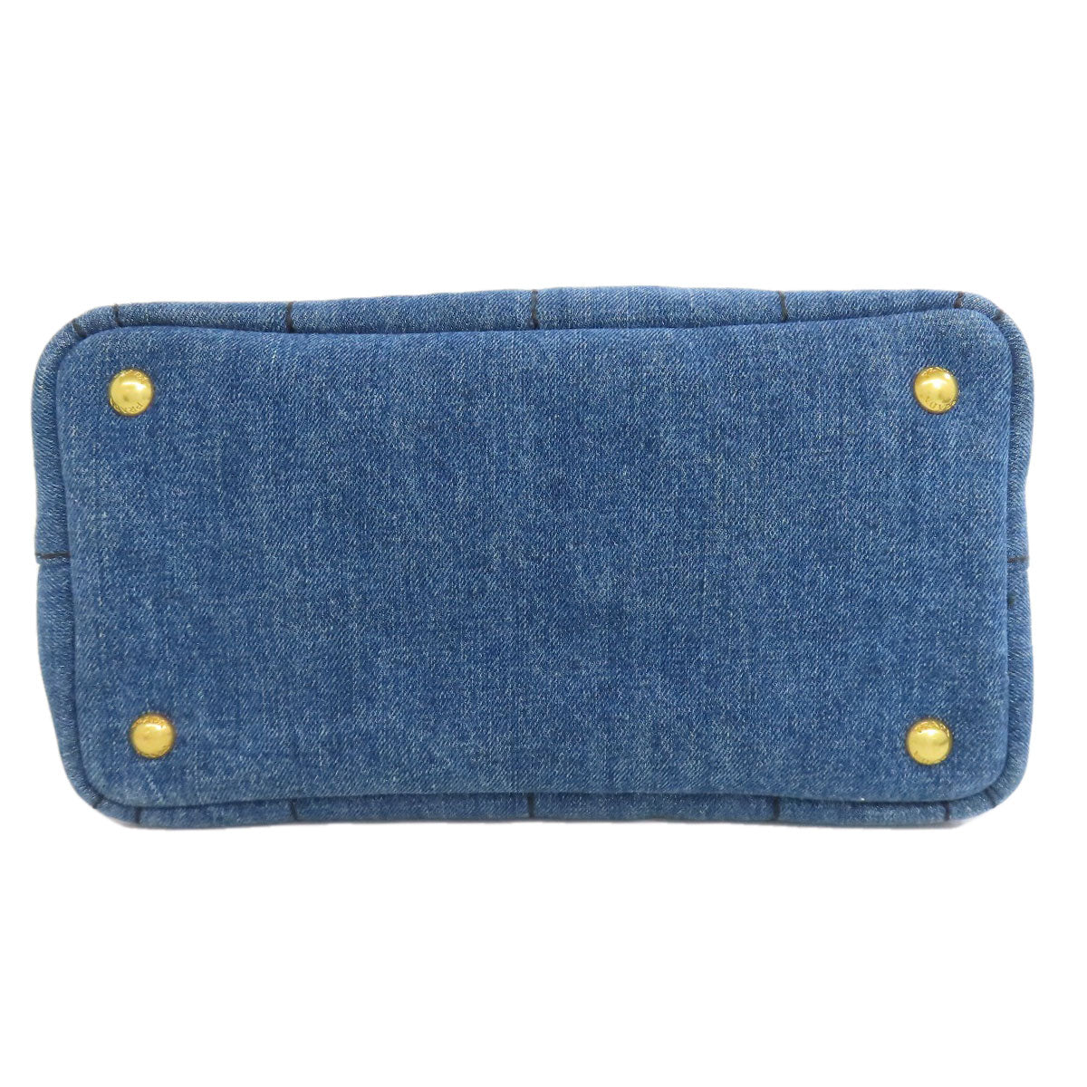 PRADA Tote Bag denim blue Canapa mini 2 WAY