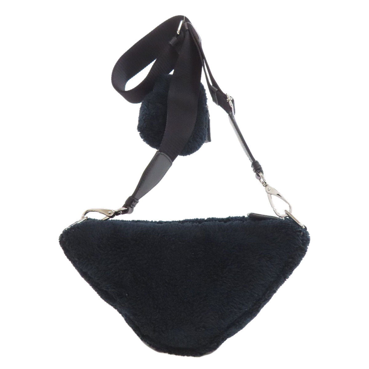 PRADA Shoulder Bag Bore black Triangle