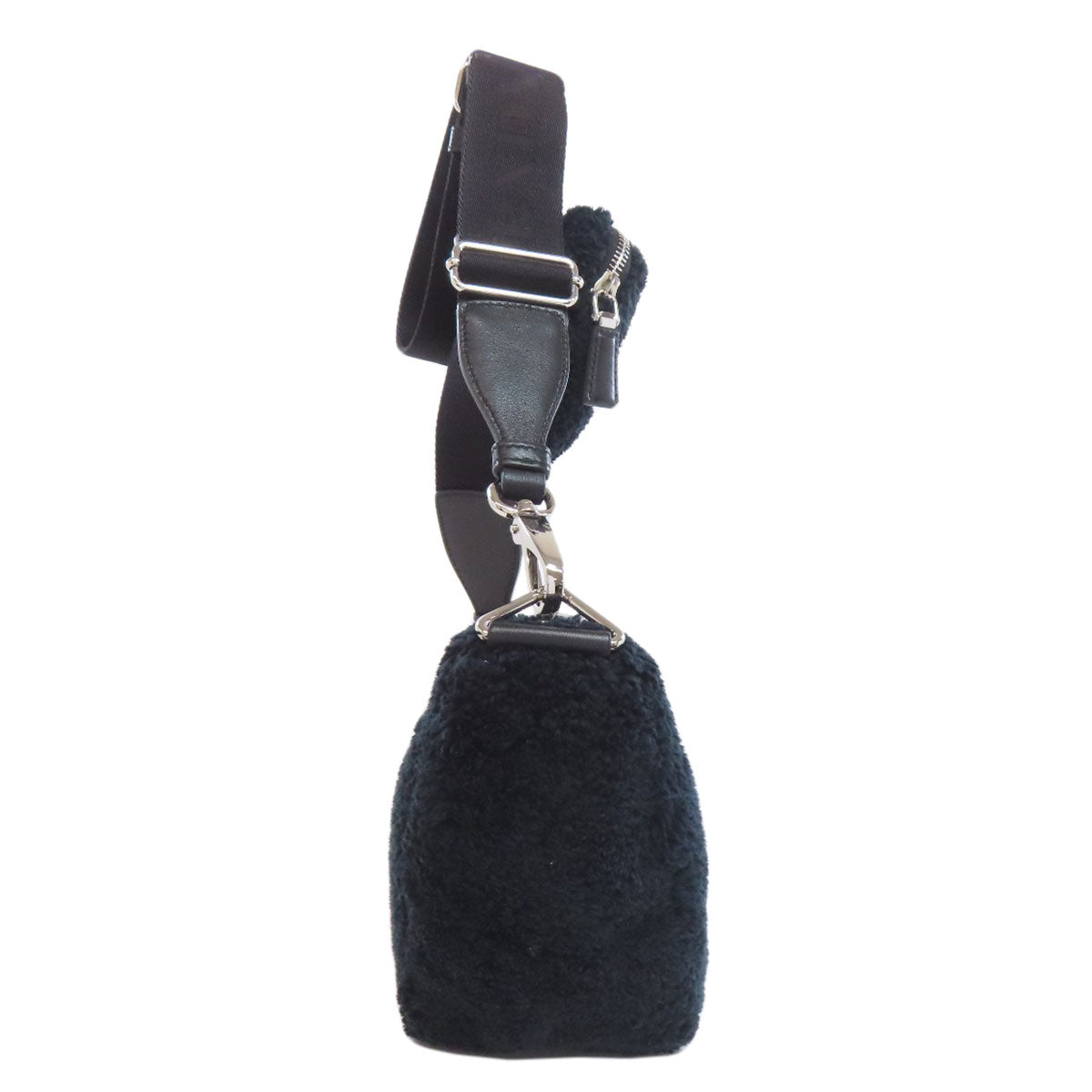 PRADA Shoulder Bag Bore black Triangle