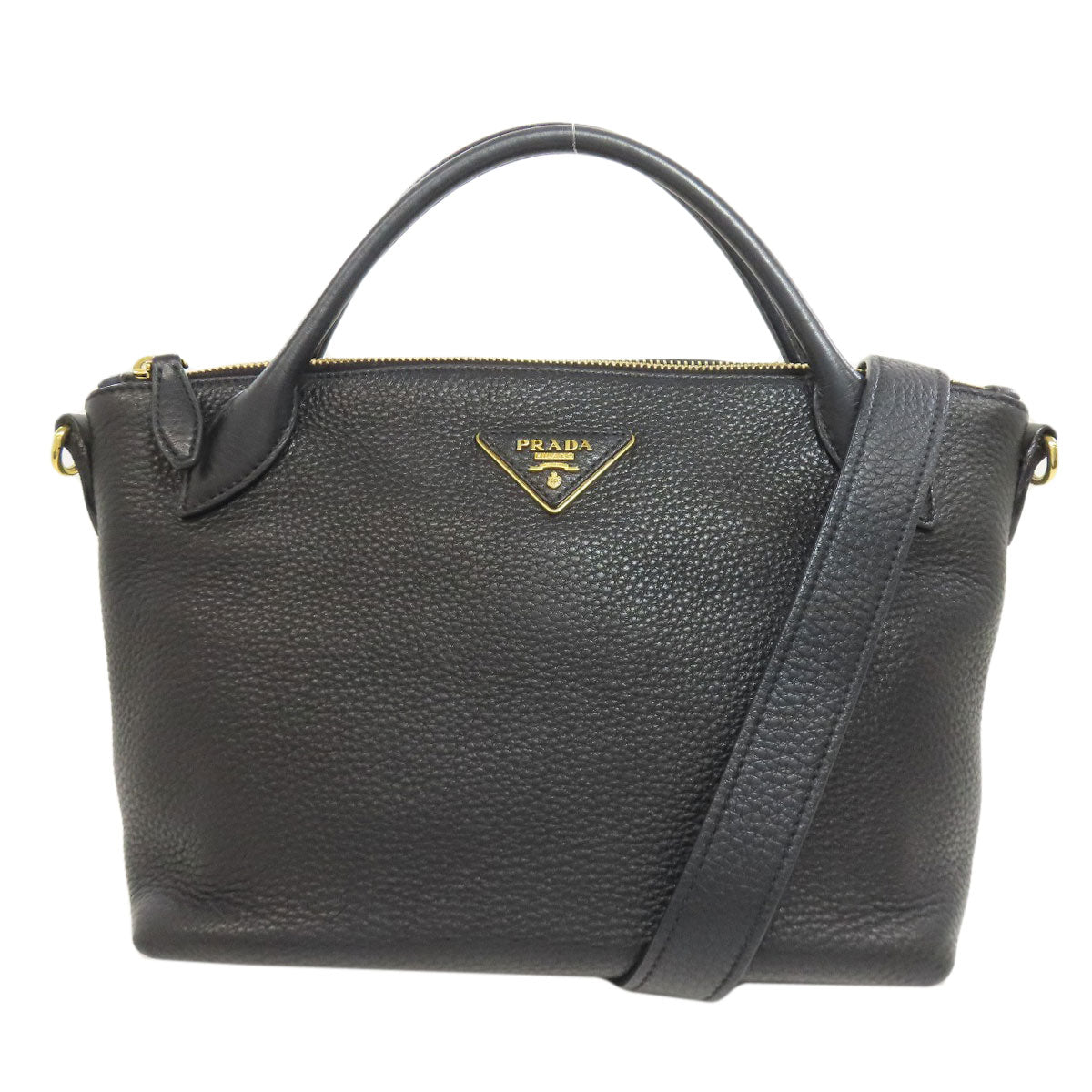 PRADA Handbag Calfskin black