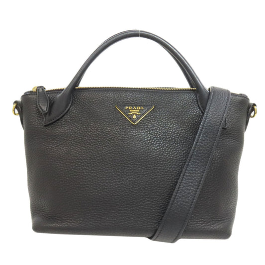 PRADA Handbag Calfskin black