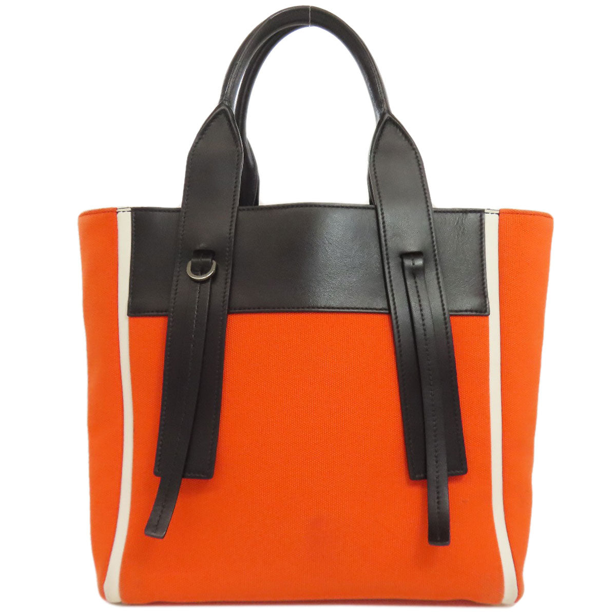 PRADA Handbag canvas Orange Ouverture