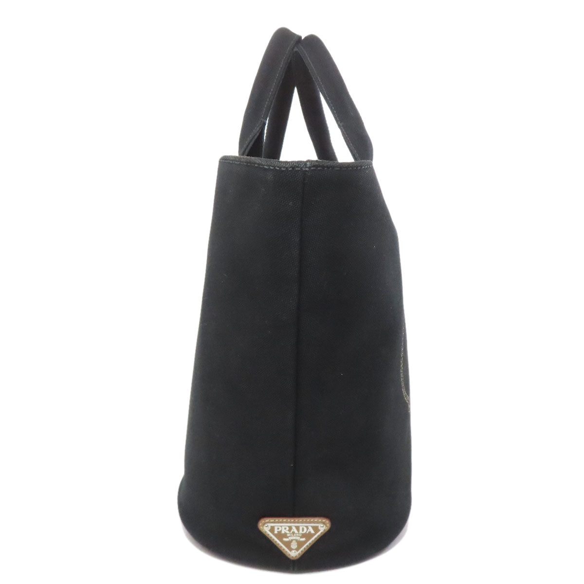 PRADA Tote Bag canvas black Canapa