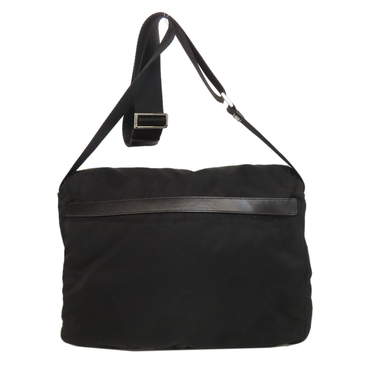 PRADA Shoulder Bag Nylon black logoMetal