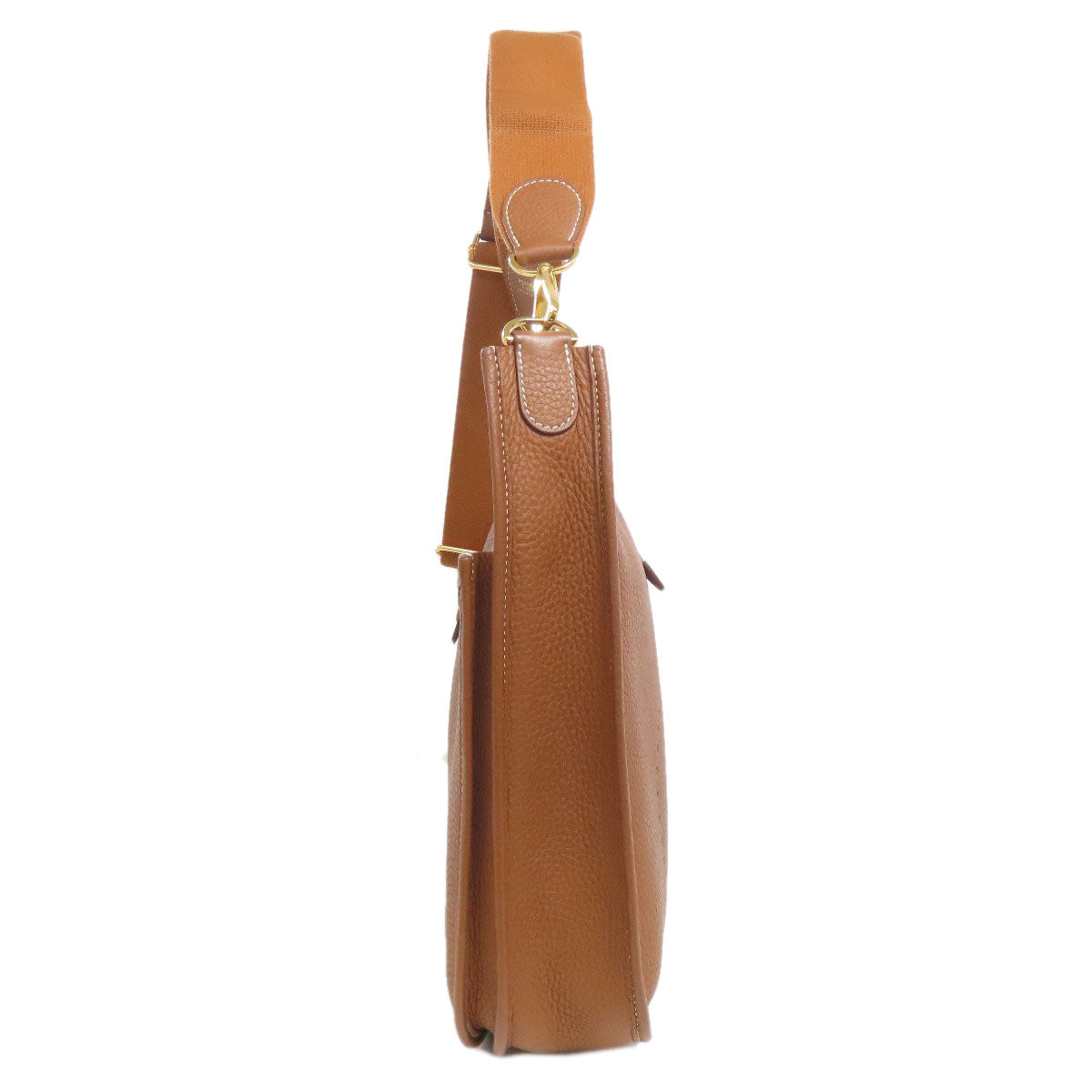 HERMES Shoulder Bag Taurillon Clemence gold Evelyn 3 PM Gold Metal