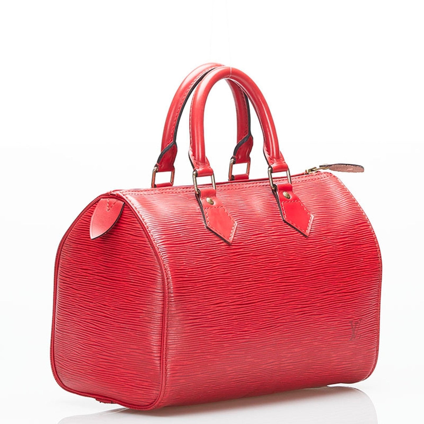 Louis Vuitton Red Leather handbag bag
