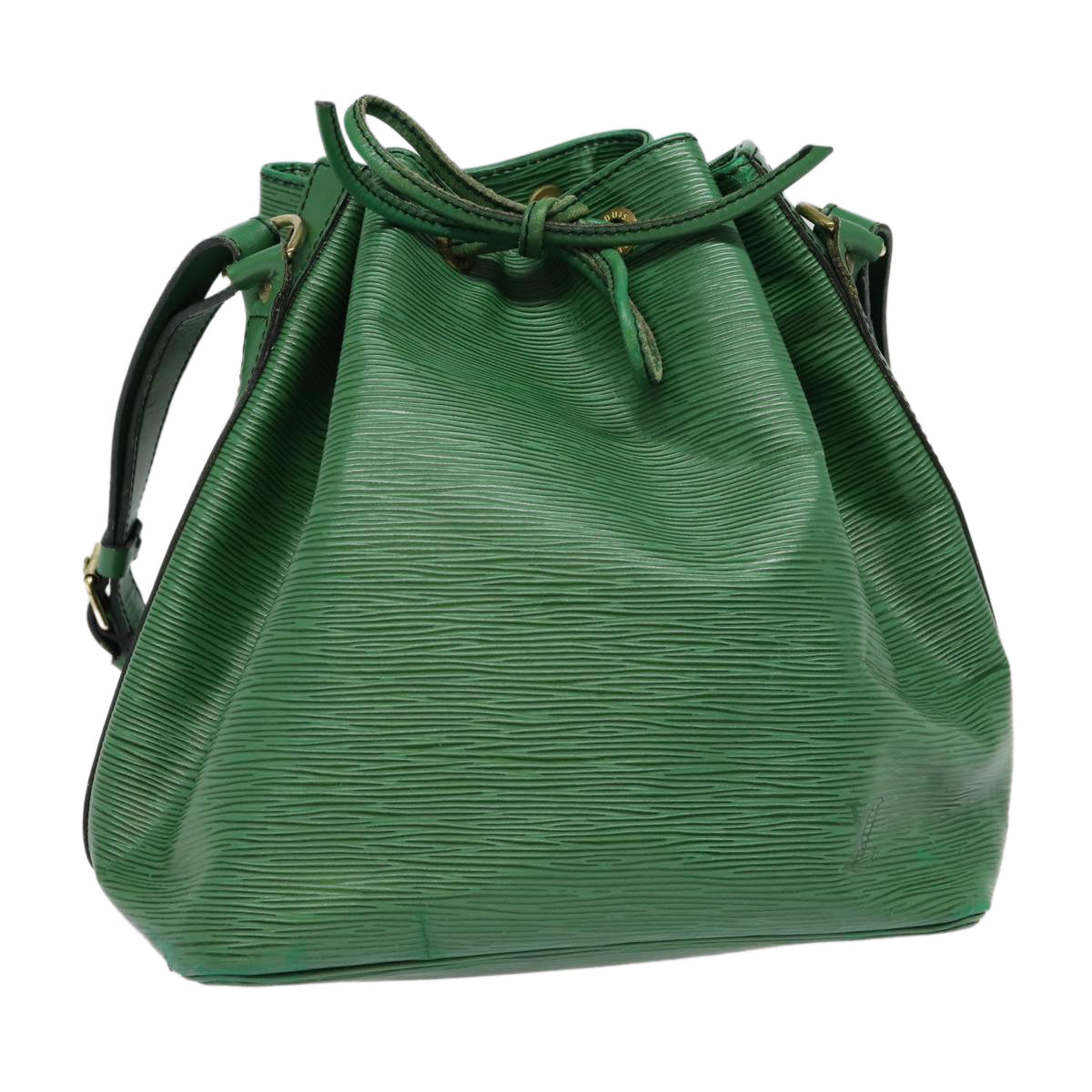 LOUIS VUITTON Epi Petit Noe Shoulder Bag Green LV Auth