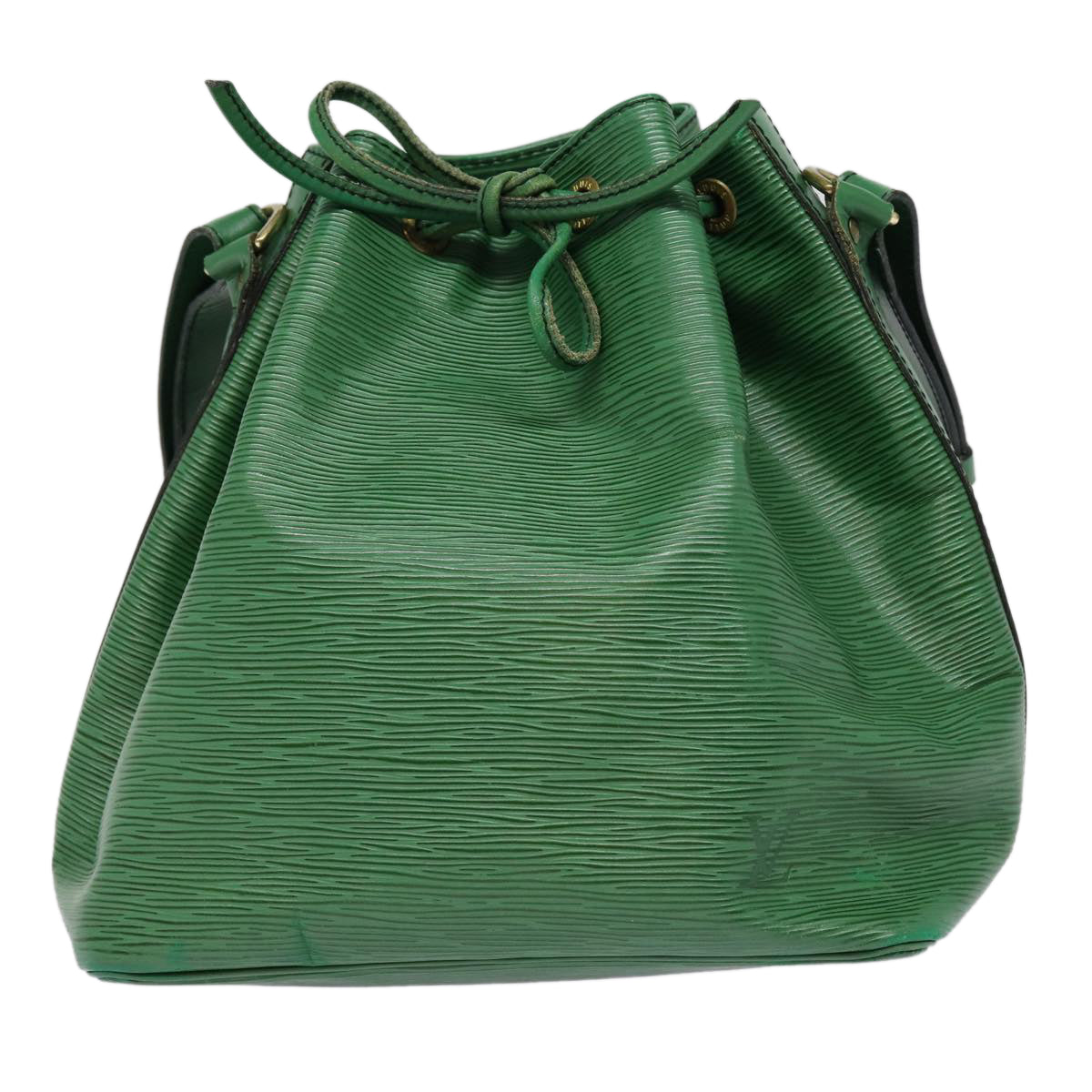 LOUIS VUITTON Epi Petit Noe Shoulder Bag Green LV Auth