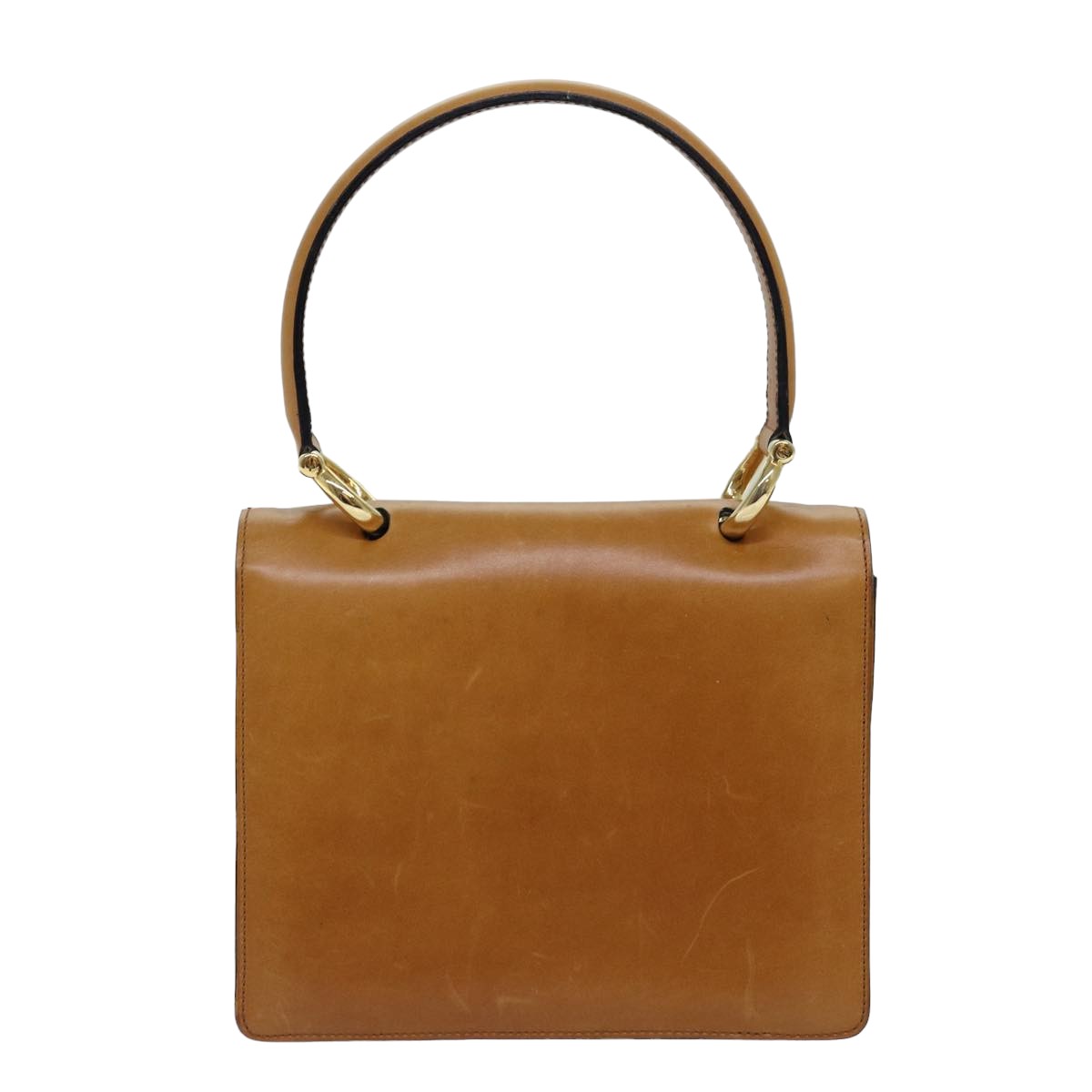 Luxury CELINE Hand Bag Leather Brown 77330