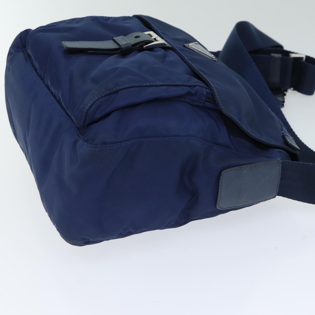 PRADA Shoulder Bag Nylon Blue Auth