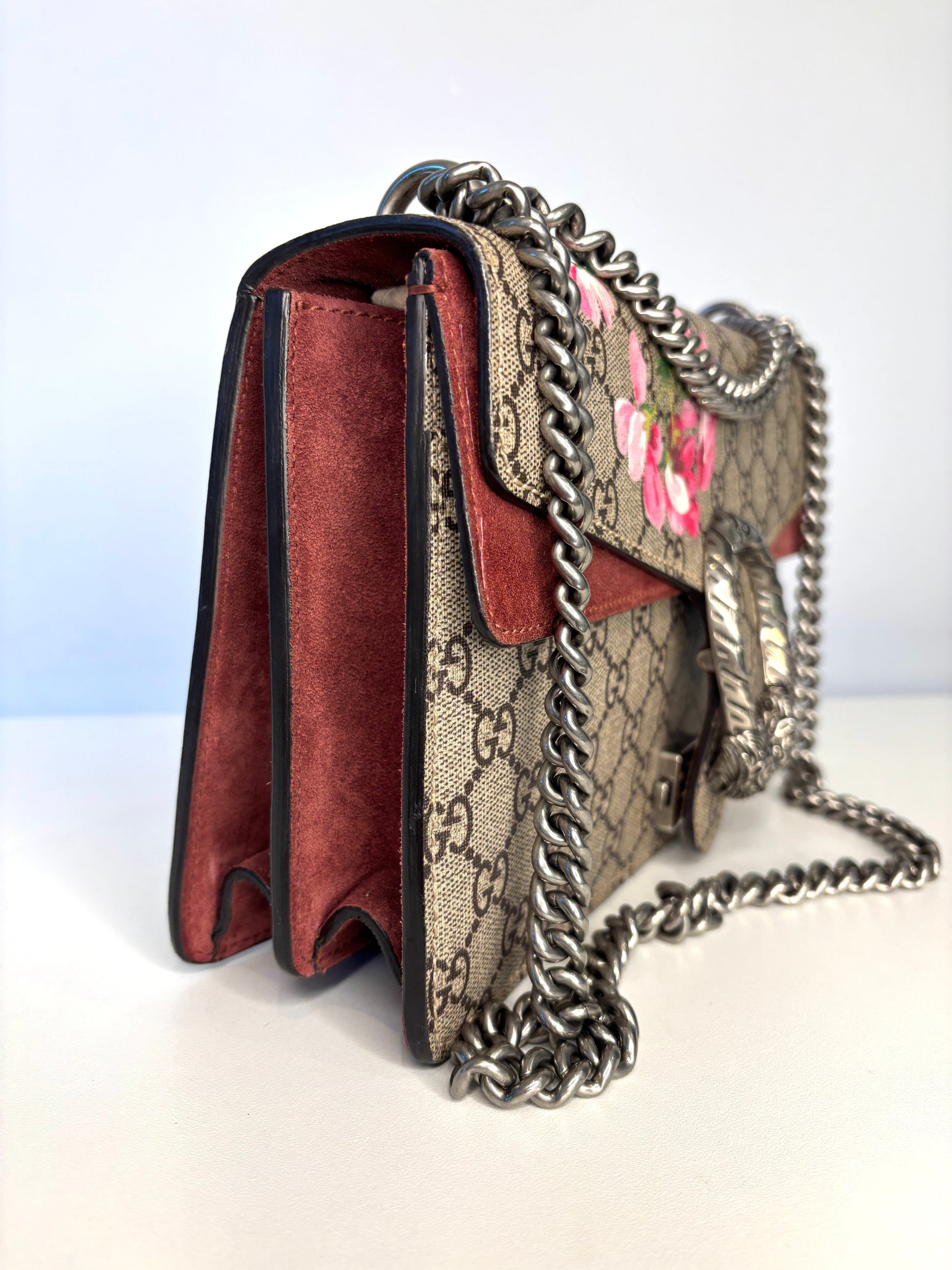 Gucci Chain Canvas Shoulder Bag