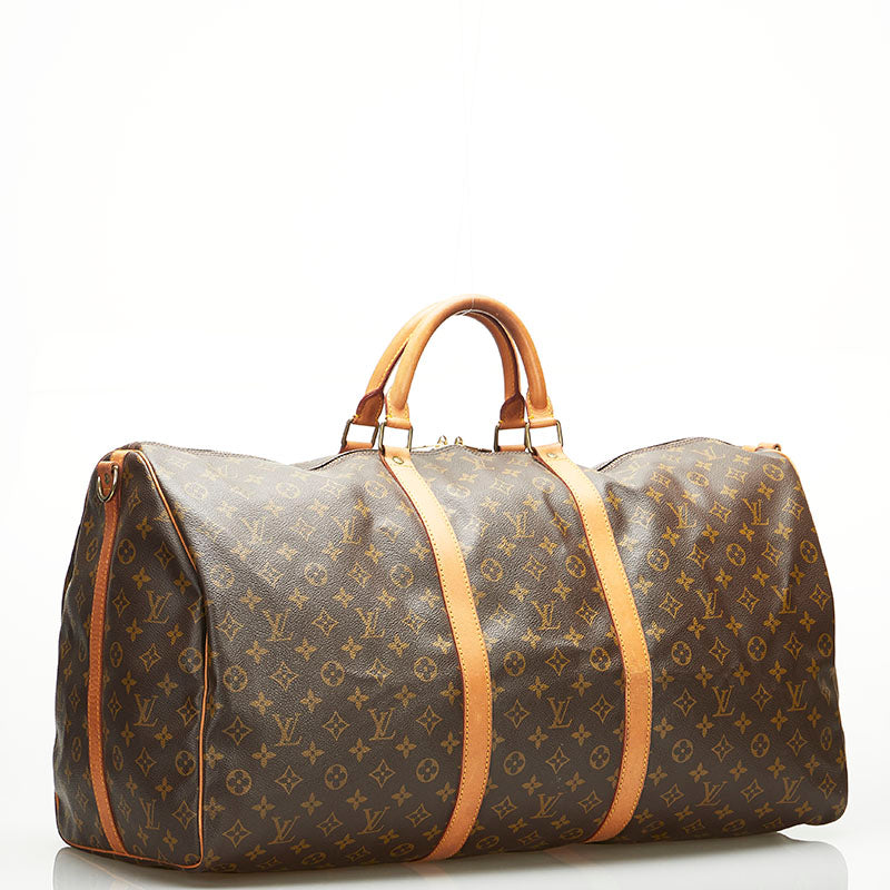 Louis Vuitton Brown Canvas Keepall Bandouli?®re 60 travel bag