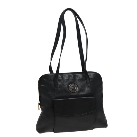 Luxury CELINE Shoulder Bag Leather Black 78547