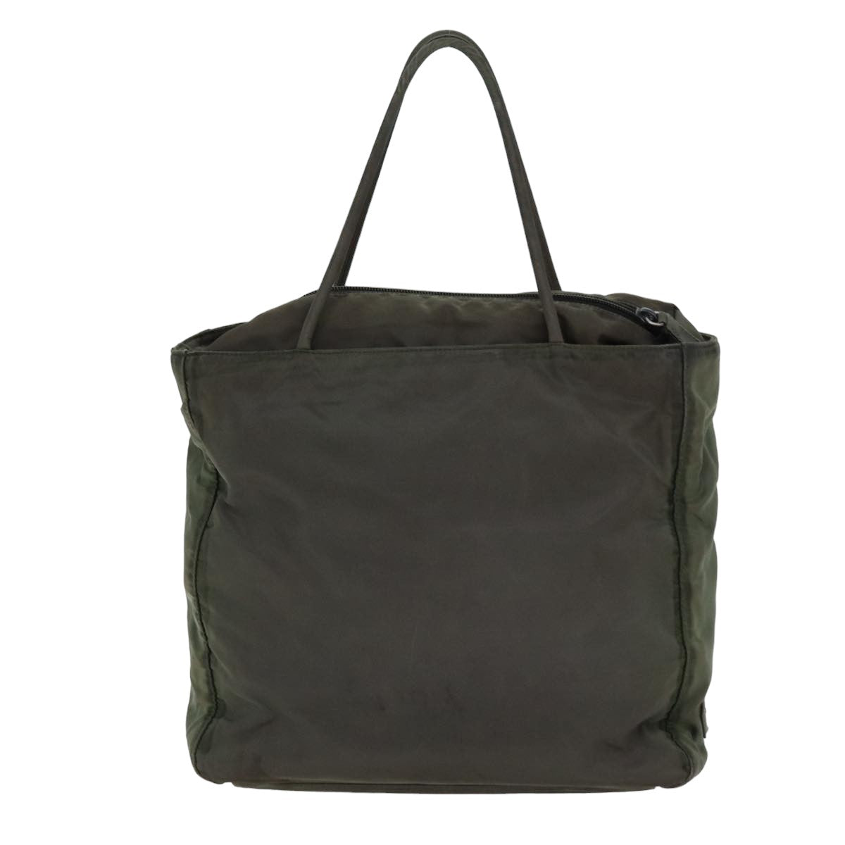 PRADA Tote Bag Nylon Khaki Auth