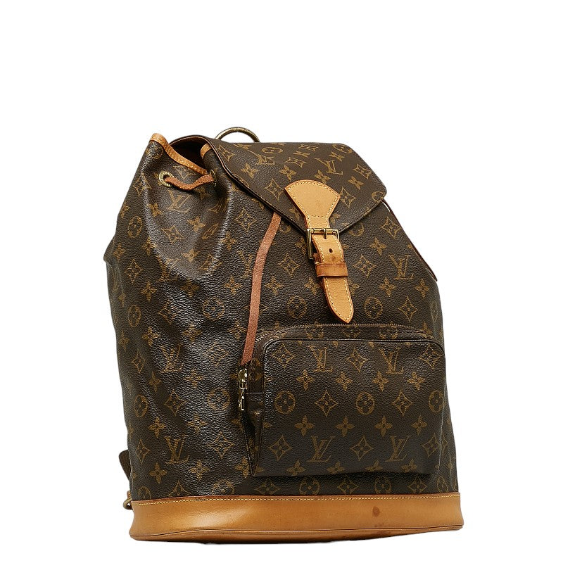 Louis Vuitton Monogram Monogram GM Lounge Backpack Brown PVC Leather Lady Louis Vuitton