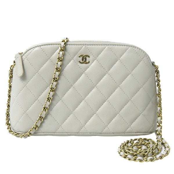 Chanel Matelassé Caviar Leather Chain Shoulder Bag