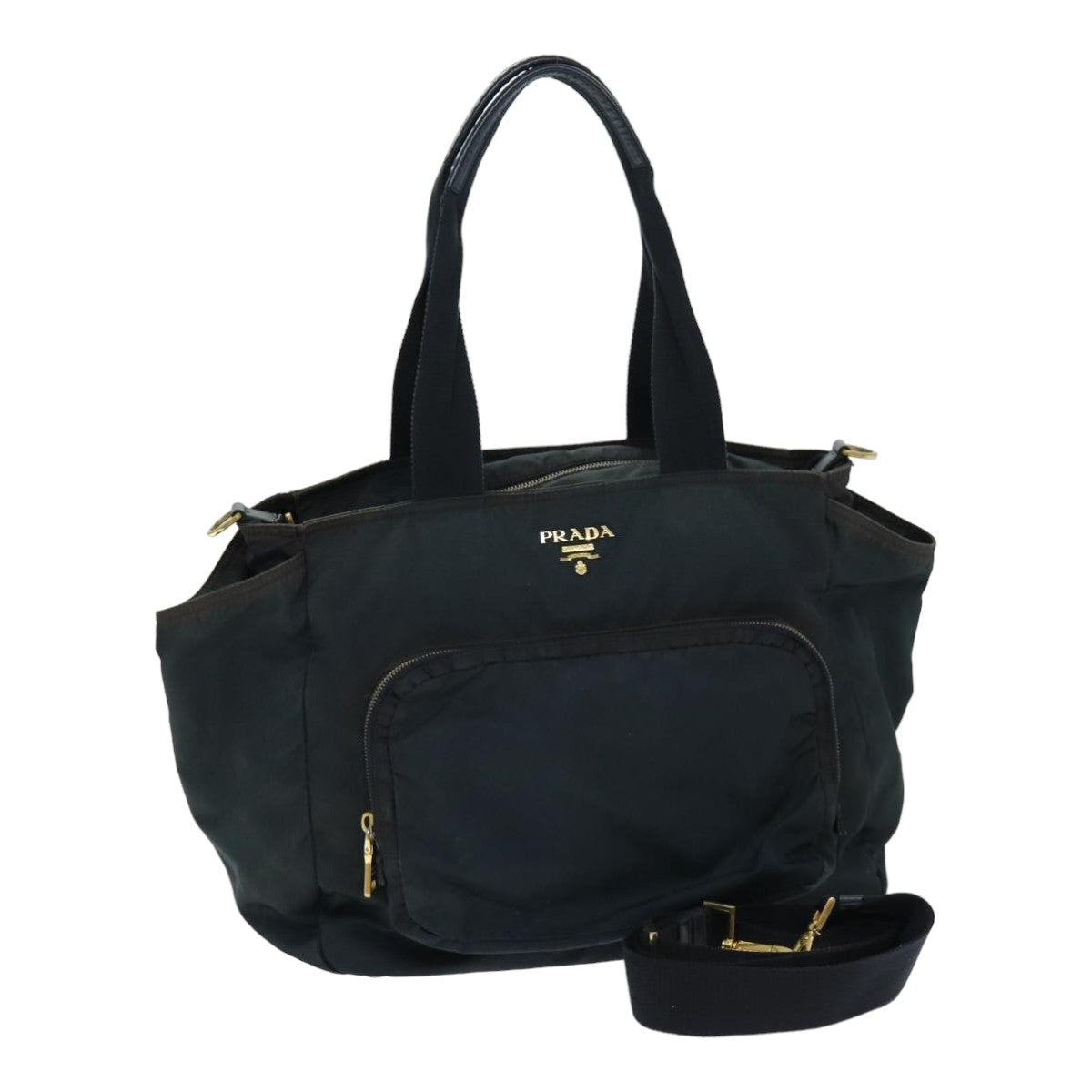 PRADA Tote Bag Nylon 2way Green Auth