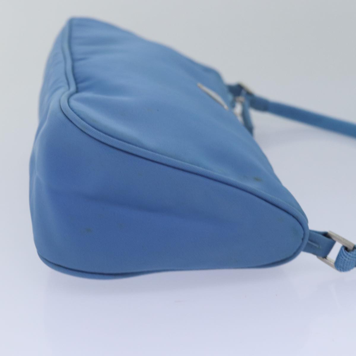 PRADA Accessory Pouch Nylon Blue Auth Luxury Handbag