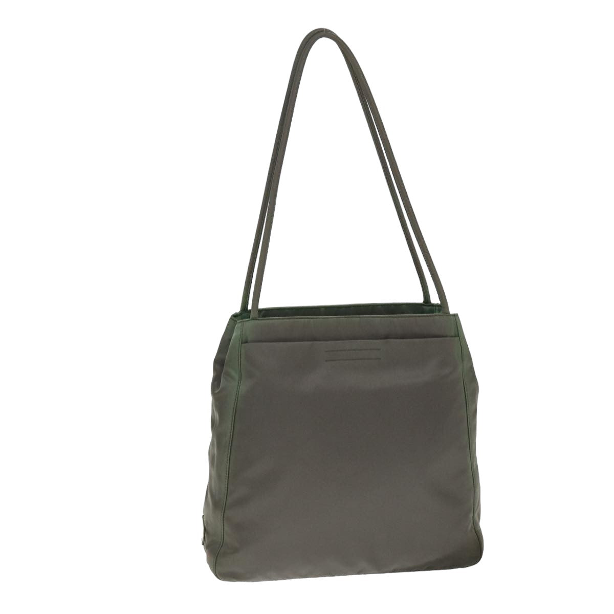 PRADA Tote Bag Nylon Gray Auth